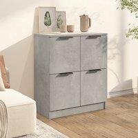 Berkfield Home Sideboard Concrete Grey 60x30x70 cm Engineered Wood | Size: 60 x 30 x 70 cm