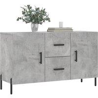 Berkfield Home Sideboard Concrete Grey 100x36x60 cm Engineered Wood | Size: 100 x 36 x 60 cm