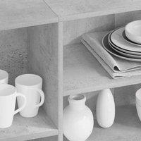 Berkfield Home Sideboard Concrete Grey 120x30x75 cm Engineered Wood | Size: 120 x 30 x 75 cm