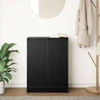 Berkfield Home Sideboard Black Oak 57x34x76 cm Engineered Wood | Size: 57 x 34 x 76 cm