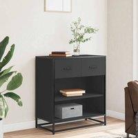 Berkfield Home Sideboard Black 68x35x76 cm Engineered Wood | Size: 68 x 35 x 76 cm