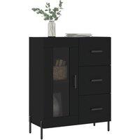 Berkfield Home Sideboard Black 69.5x34x90 cm Engineered Wood