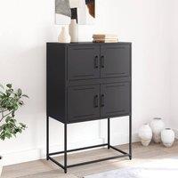 Berkfield Home Sideboard Black 68.5x38.5x107 cm Steel