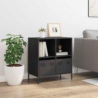 Berkfield Home Sideboard Black 68x39x73.5 cm Cold-rolled Steel