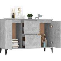 Berkfield Home Sideboard Concrete Grey 104x35x70 cm Engineered Wood | Size: 104 x 35 x 70 cm