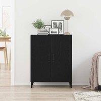 Berkfield Home Sideboard Black Oak 69.5x34x90 cm Engineered Wood