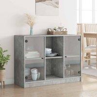 Berkfield Home Sideboard Concrete Grey 102x37x75.5 cm Engineered Wood