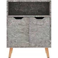 Berkfield Home Sideboard Concrete Grey 60x30x72 cm Engineered Wood | Size: 60 x 30 x 72 cm