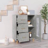 Berkfield Home Sideboard Concrete Grey 69, 5x34x90 cm Engineered Wood | Size: 5 x 34 x 90 cm