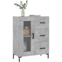 Berkfield Home Sideboard Concrete Grey 69.5x34x90 cm Engineered Wood