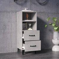 Berkfield Home Sideboard Concrete Grey 34.5x34x90 cm Engineered Wood