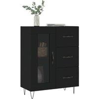 Berkfield Home Sideboard Black 69.5x34x90 cm Engineered Wood