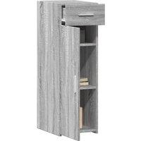 Berkfield Home Sideboard Grey Sonoma 30x42.5x93 cm Engineered Wood