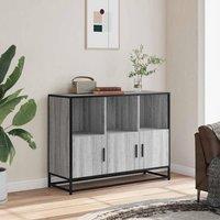 Berkfield Home Sideboard Grey Sonoma 100x35x76 cm Engineered Wood | Size: 100 x 35 x 76 cm