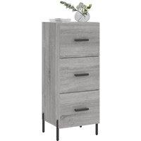 Berkfield Home Sideboard Grey Sonoma 34.5x34x90 cm Engineered Wood