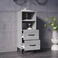 Berkfield Home Sideboard Grey Sonoma 34.5x34x90 cm Engineered Wood