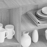 Berkfield Home Sideboard Grey Sonoma 120x30x75 cm Engineered Wood | Size: 120 x 30 x 75 cm