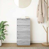 Berkfield Home Sideboard Grey Sonoma 37.5x35x76 cm Engineered Wood