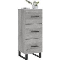 Berkfield Home Sideboard Grey Sonoma 34.5x34x90 cm Engineered Wood