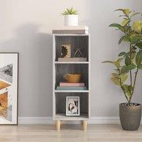 Berkfield Home Sideboard Grey Sonoma 34.5x32.5x90 cm Engineered Wood