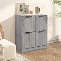 Berkfield Home Sideboard Grey Sonoma 60x30x70 cm Engineered Wood | Size: 60 x 30 x 70 cm
