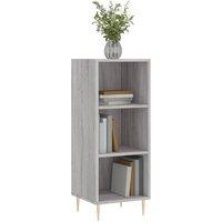 Berkfield Home Sideboard Grey Sonoma 34.5x32.5x90 cm Engineered Wood