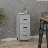 Berkfield Home Sideboard Grey Sonoma 34.5x34x90 cm Engineered Wood