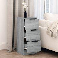 Berkfield Home Sideboard Grey Sonoma 30x30x70 cm Engineered Wood | Size: 30 x 30 x 70 cm