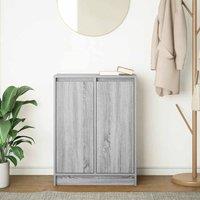 Berkfield Home Sideboard Grey Sonoma 57x34x76 cm Engineered Wood | Size: 57 x 34 x 76 cm