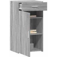 Berkfield Home Sideboard Grey Sonoma 50x42.5x93 cm Engineered Wood