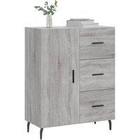 Berkfield Home Sideboard Grey Sonoma 69.5x34x90 cm Engineered Wood