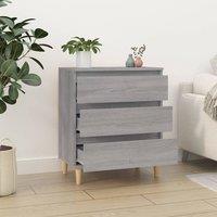 Berkfield Home Sideboard Grey Sonoma 60x35x70 cm Engineered Wood | Size: 60 x 35 x 70 cm