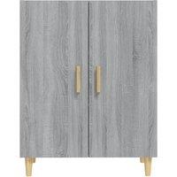 Berkfield Home Sideboard Grey Sonoma 70x34x90 cm Engineered Wood | Size: 70 x 34 x 90 cm