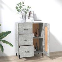 Berkfield Home Sideboard Concrete Grey 69.5x34x90 cm Engineered Wood