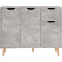Berkfield Home Sideboard Concrete Grey 90x30x72 cm Engineered Wood | Size: 90 x 30 x 72 cm