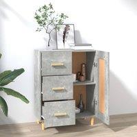 Berkfield Home Sideboard Concrete Grey 69.5x34x90 cm Engineered Wood