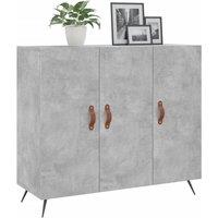 Berkfield Home Sideboard Concrete Grey 90x34x80 cm Engineered Wood | Size: 90 x 34 x 80 cm