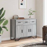 Berkfield Home Sideboard Grey Sonoma 97x32.5x74.5 cm Engineered Wood
