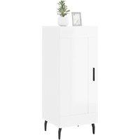 Berkfield Home Sideboard High Gloss White 34.5x34x90 cm Engineered Wood