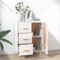 Berkfield Home Sideboard High Gloss White 69.5x34x90 cm Engineered Wood
