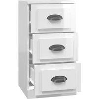 Berkfield Home Sideboard High Gloss White 36x35.5x67.5 cm Engineered Wood