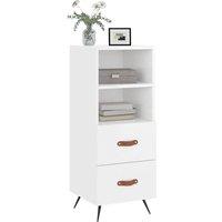 Berkfield Home Sideboard High Gloss White 34.5x34x90 cm Engineered Wood