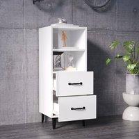 Berkfield Home Sideboard High Gloss White 34.5x34x90 cm Engineered Wood