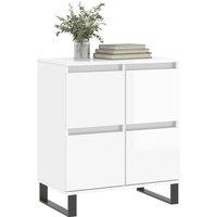 Berkfield Home Sideboard High Gloss White 60x35x70 cm Engineered Wood | Size: 60 x 35 x 70 cm