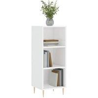Berkfield Home Sideboard High Gloss White 34.5x32.5x90 cm Engineered Wood