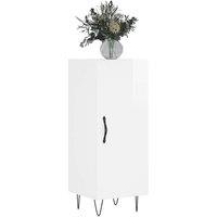 Berkfield Home Sideboard High Gloss White 34.5x34x90 cm Engineered Wood