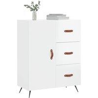 Berkfield Home Sideboard High Gloss White 69.5x34x90 cm Engineered Wood