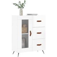 Berkfield Home Sideboard High Gloss White 69.5x34x90 cm Engineered Wood
