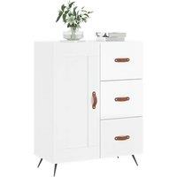 Berkfield Home Sideboard High Gloss White 69.5x34x90 cm Engineered Wood