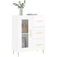 Berkfield Home Sideboard High Gloss White 69.5x34x90 cm Engineered Wood